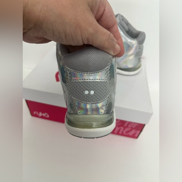 Ryka Women's Tenacious Patent Silver Iridescent Comfort
Training Sneakers - Picture 10 of 16